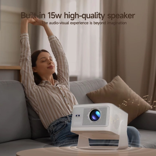 Projektor HY350MAX Full HD/4K, WiFi 6 HDR10 Android LED TV s WiFi reproduktorem